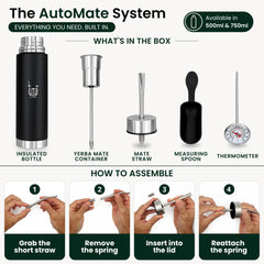 TUMA TU MATE thermomètre intégré détail, vérifie la température d'infusion