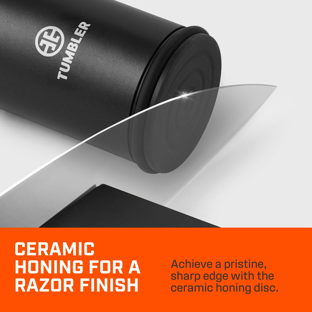 TUMBLER Pro détail du corps pondéré offrant stabilité et contrôle lors de l'affûtage