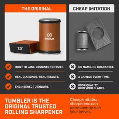 TUMBLER Pro disque diamant en gros plan pour affûtage rapide et précis