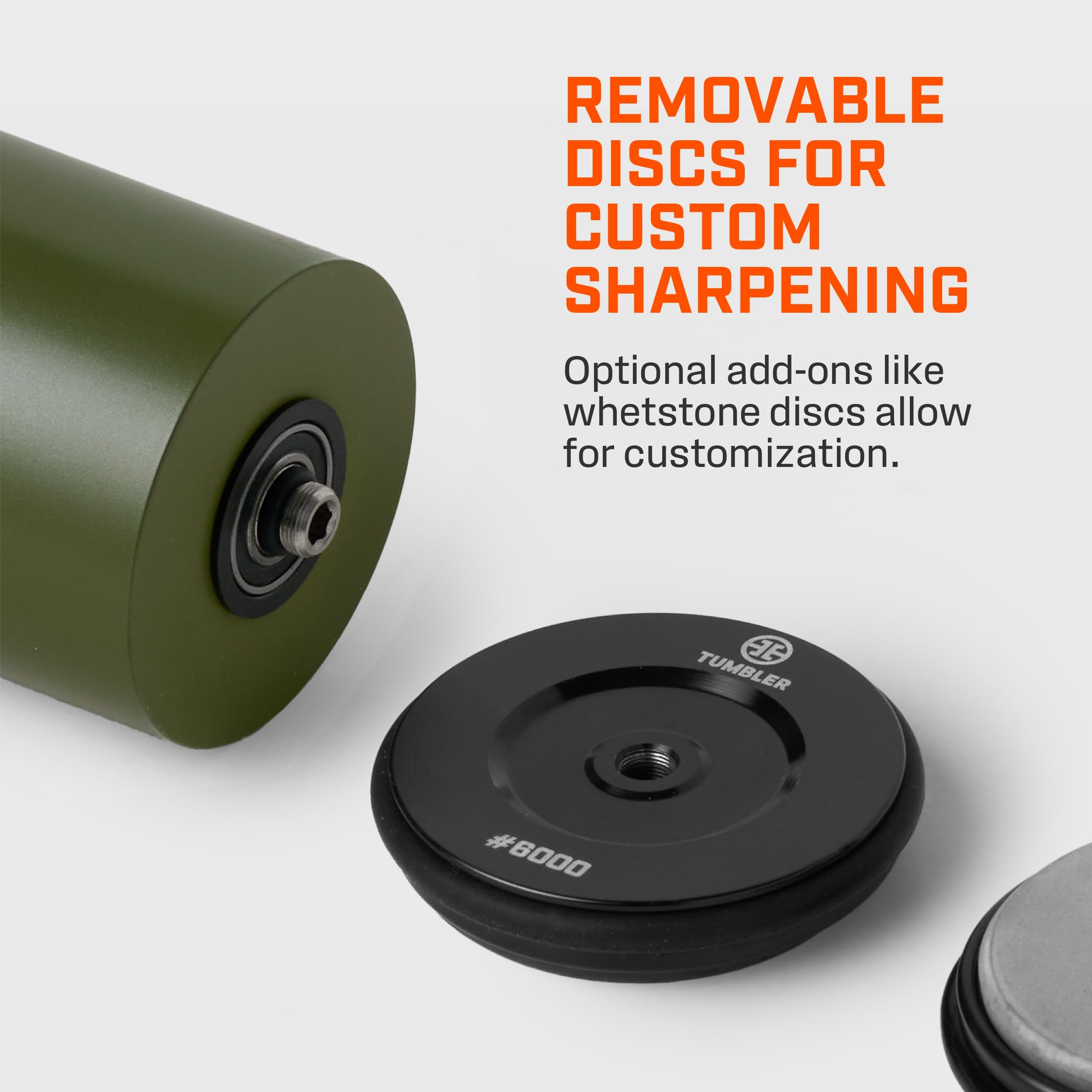 TUMBLER Pro comparaison taille main montrant compacité et prise sûre