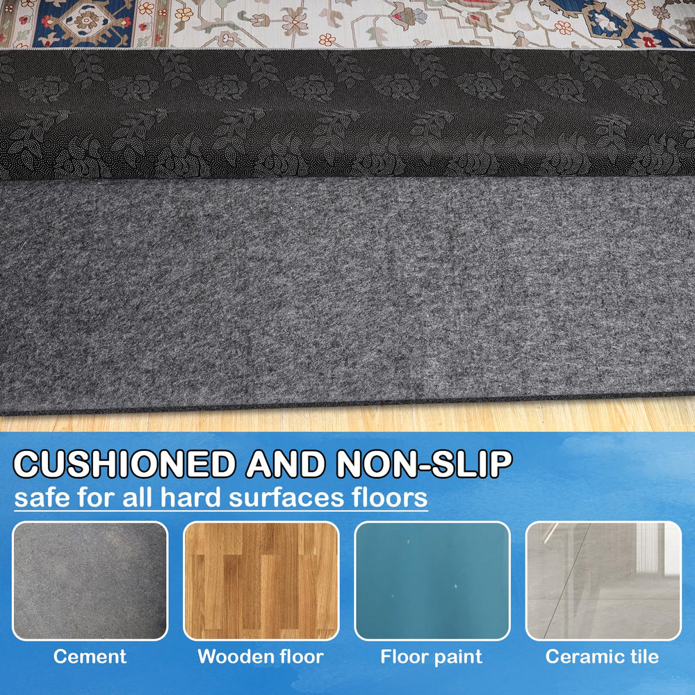TUOTPE sous-tapis enroulé pour rangement compact et réutilisable