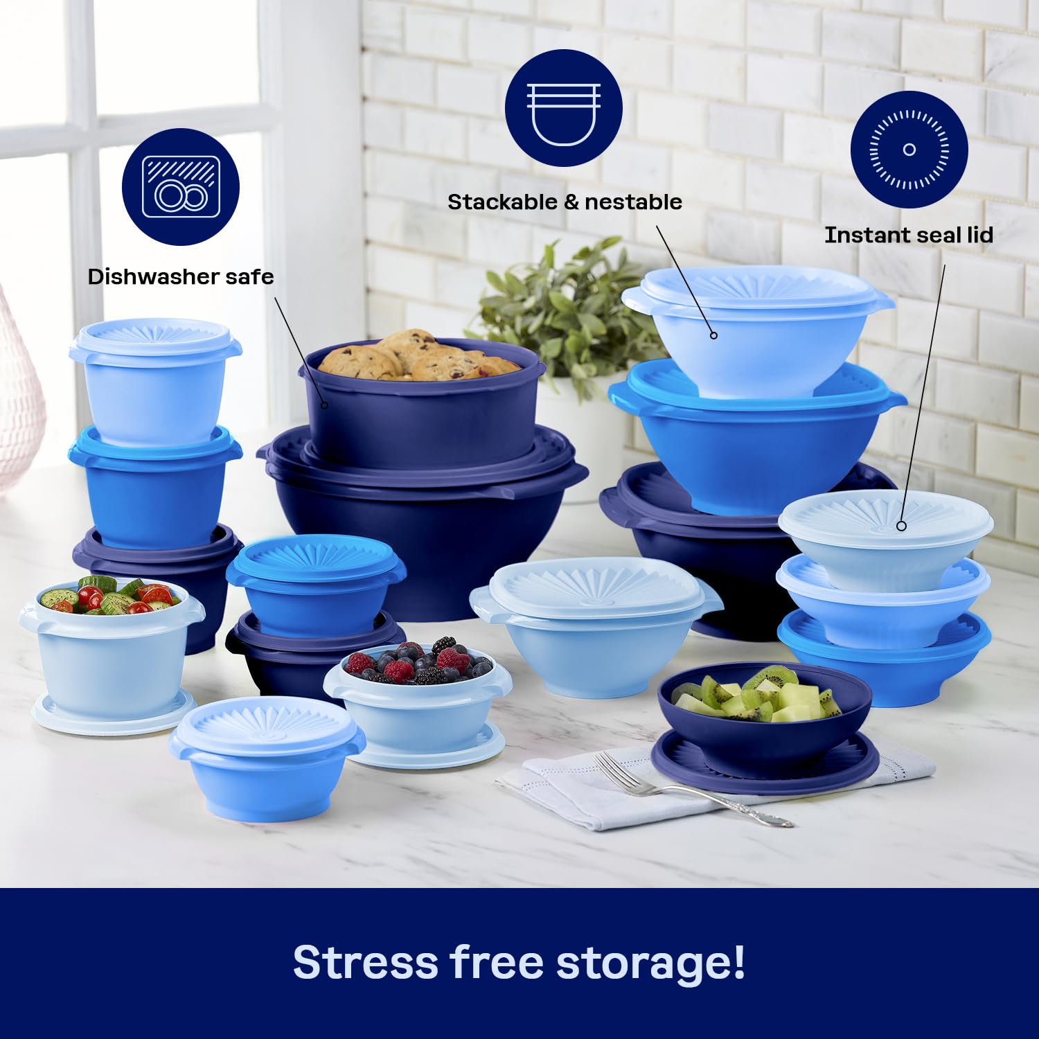 Tupperware détail du matériau sans BPA mettant en avant durabilité et sécurité