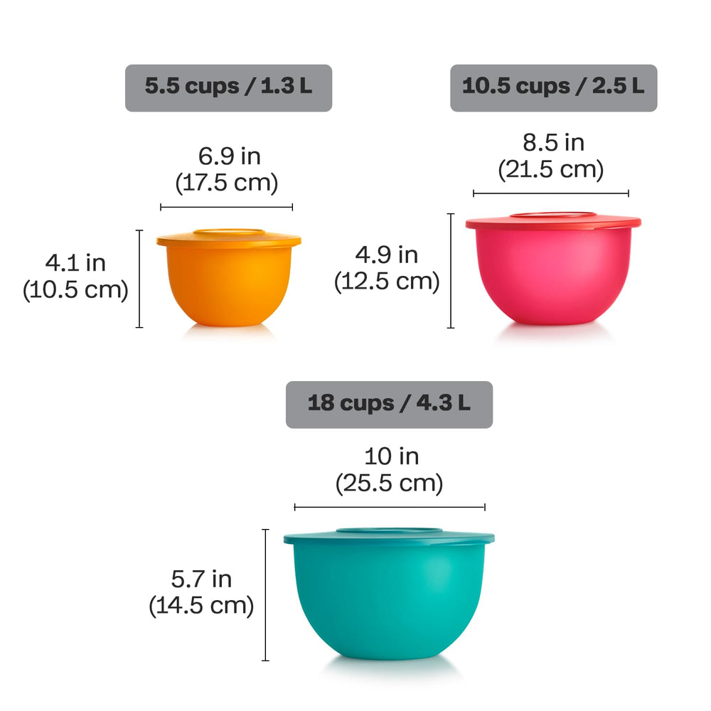 Tupperware bols emboîtés économie d'espace et rangement pratique