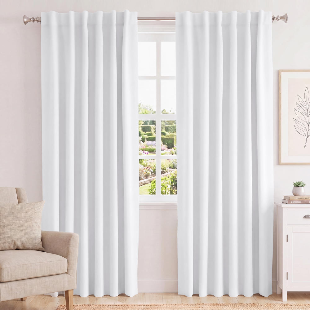 Turquoize vue de face du panneau blanc montrant le tombé élégant