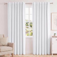 Turquoize vue de face du panneau blanc montrant le tombé élégant