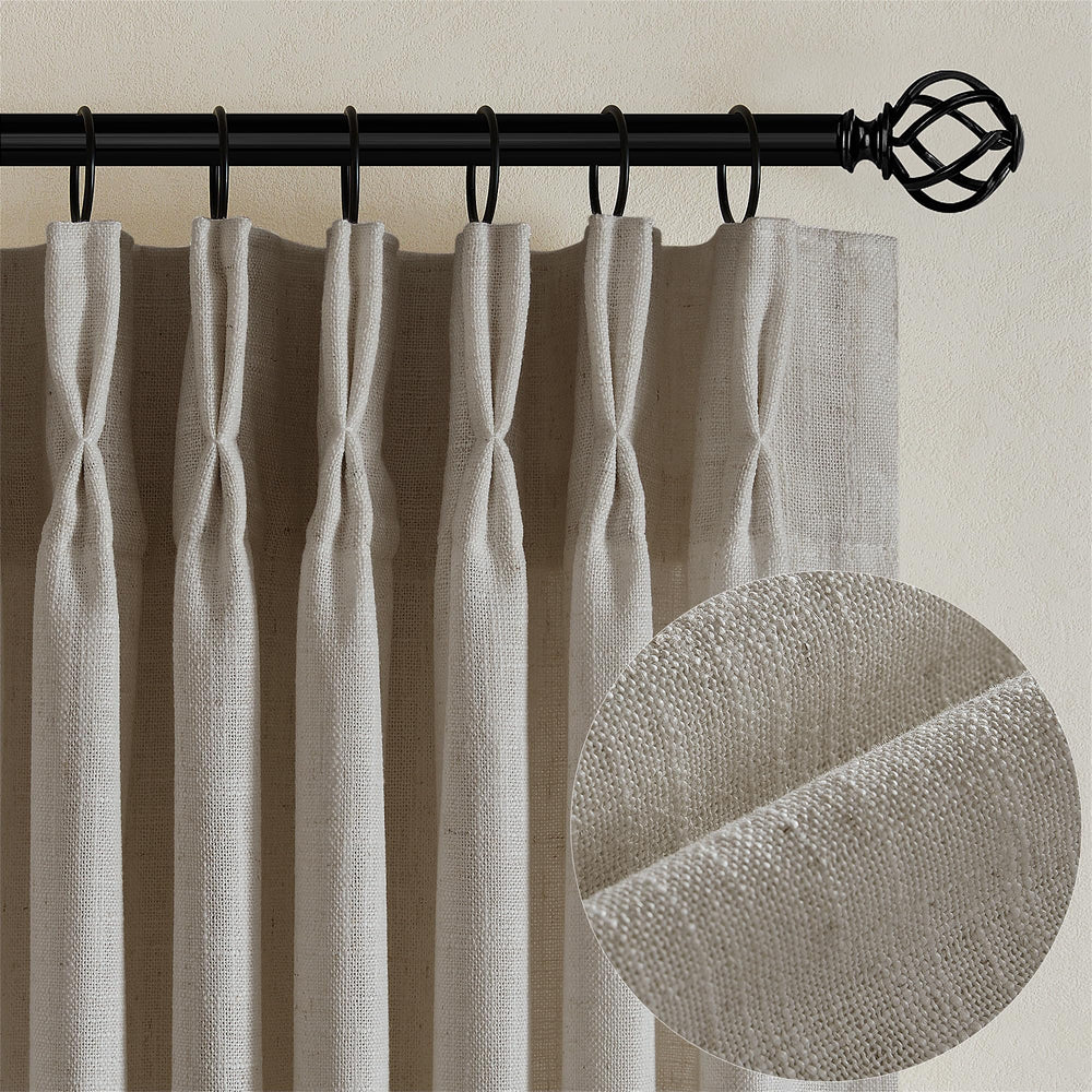 TWODRAPES rideau face plis pincés élégant et structuré pour un rendu sophistiqué