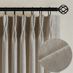 TWODRAPES rideau face plis pincés élégant et structuré pour un rendu sophistiqué