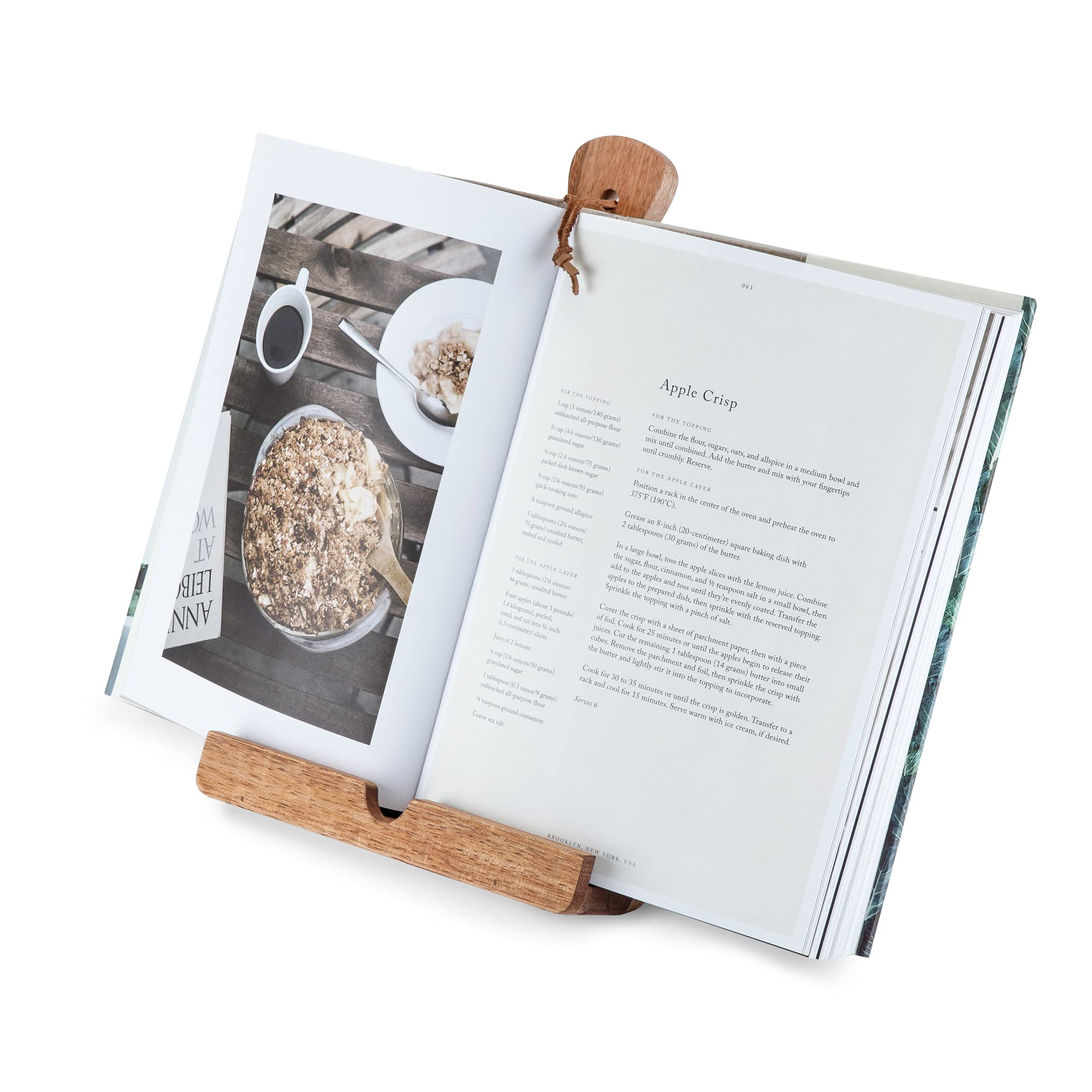 Twine support acacia tenant une tablette, lecture mains libres pratique