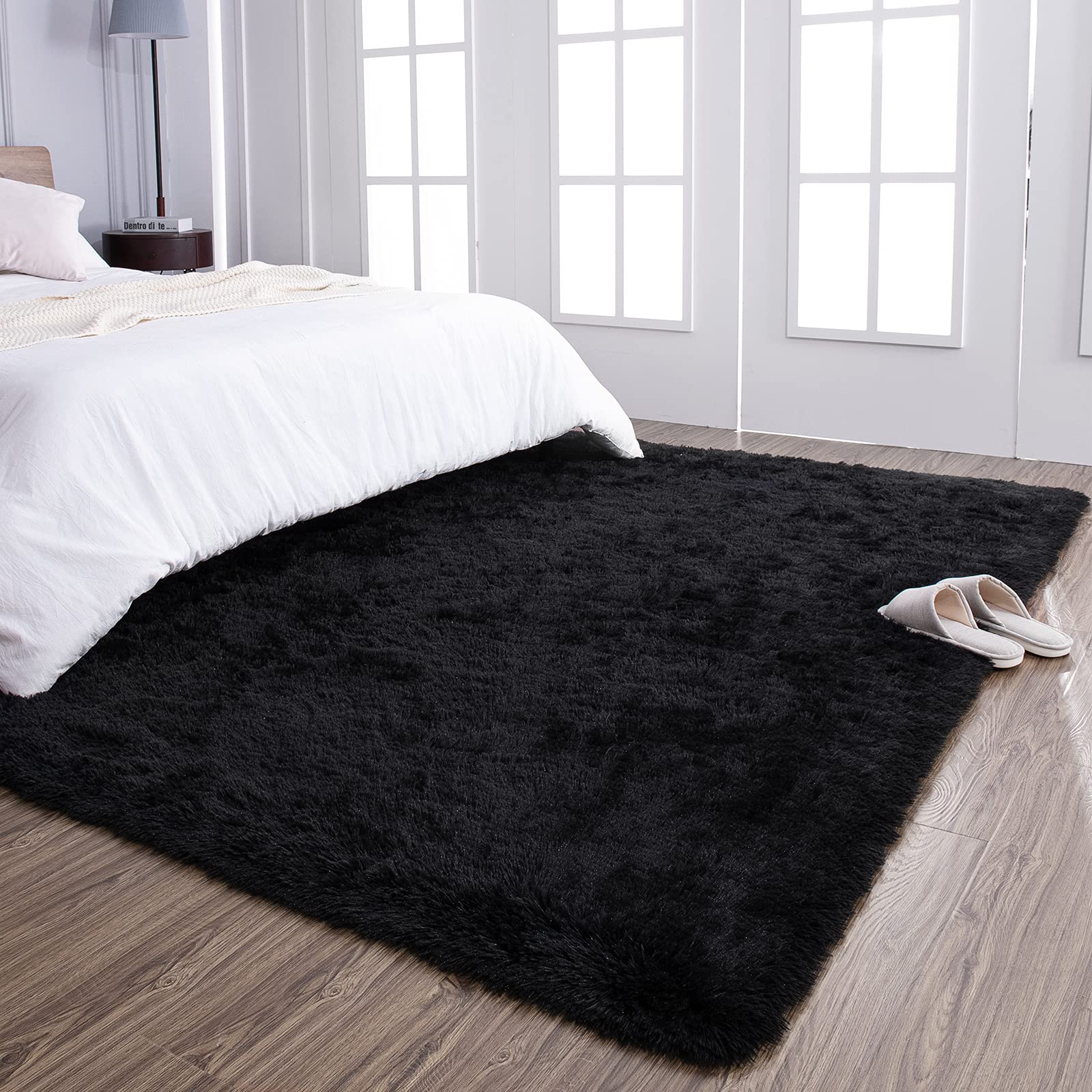 TWINNIS tapis 6x9 comparé à mobilier montrant échelle et couverture d'espace
