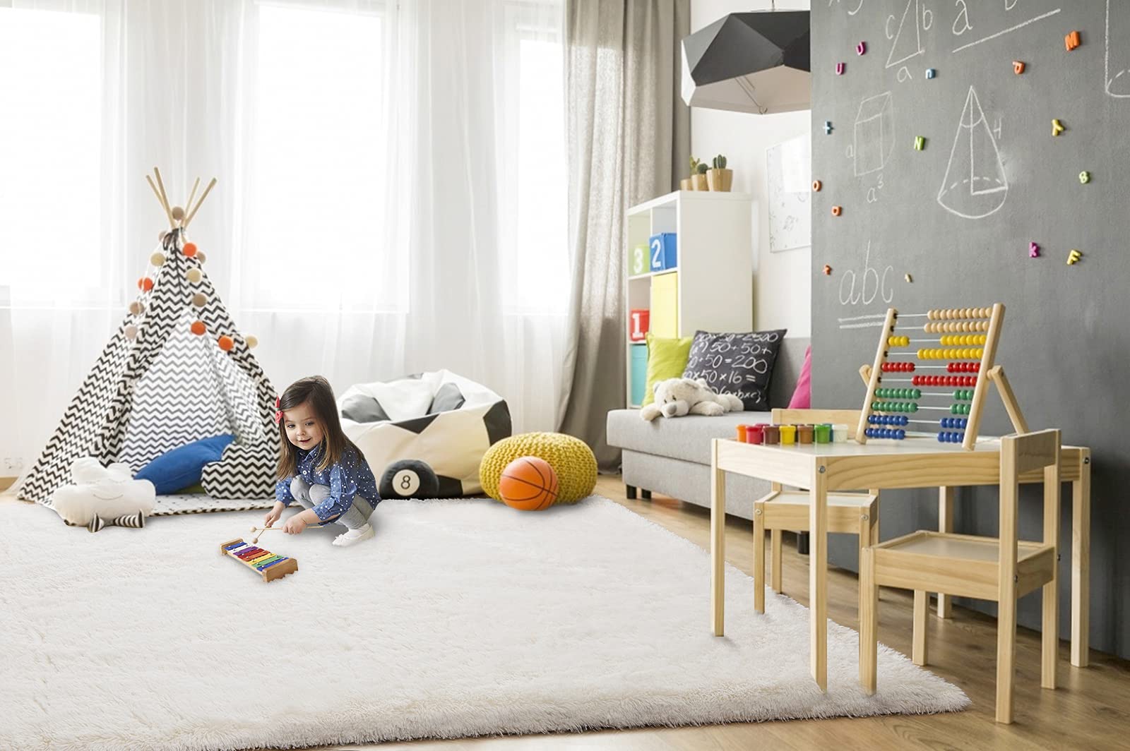 TWINNIS tapis installé dans un salon moderne pour chaleur visuelle