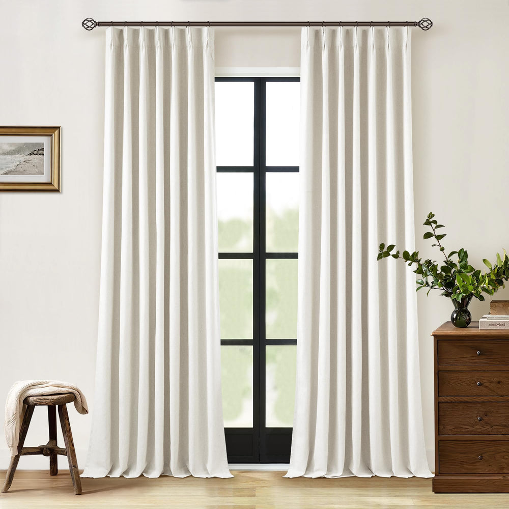 TWODRAPES comparaison d'échelle montrant dimensions 95 pouces