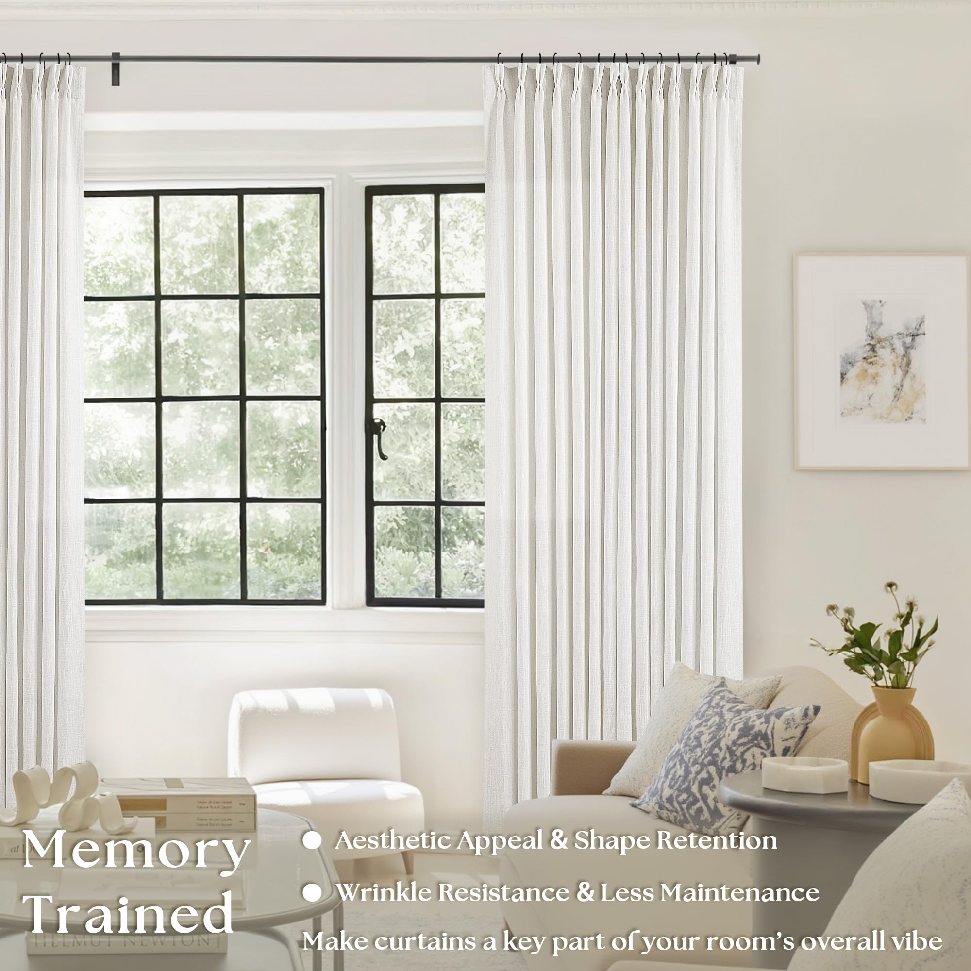 TWODRAPES gros plan texture lin révélant aspect naturel et durable