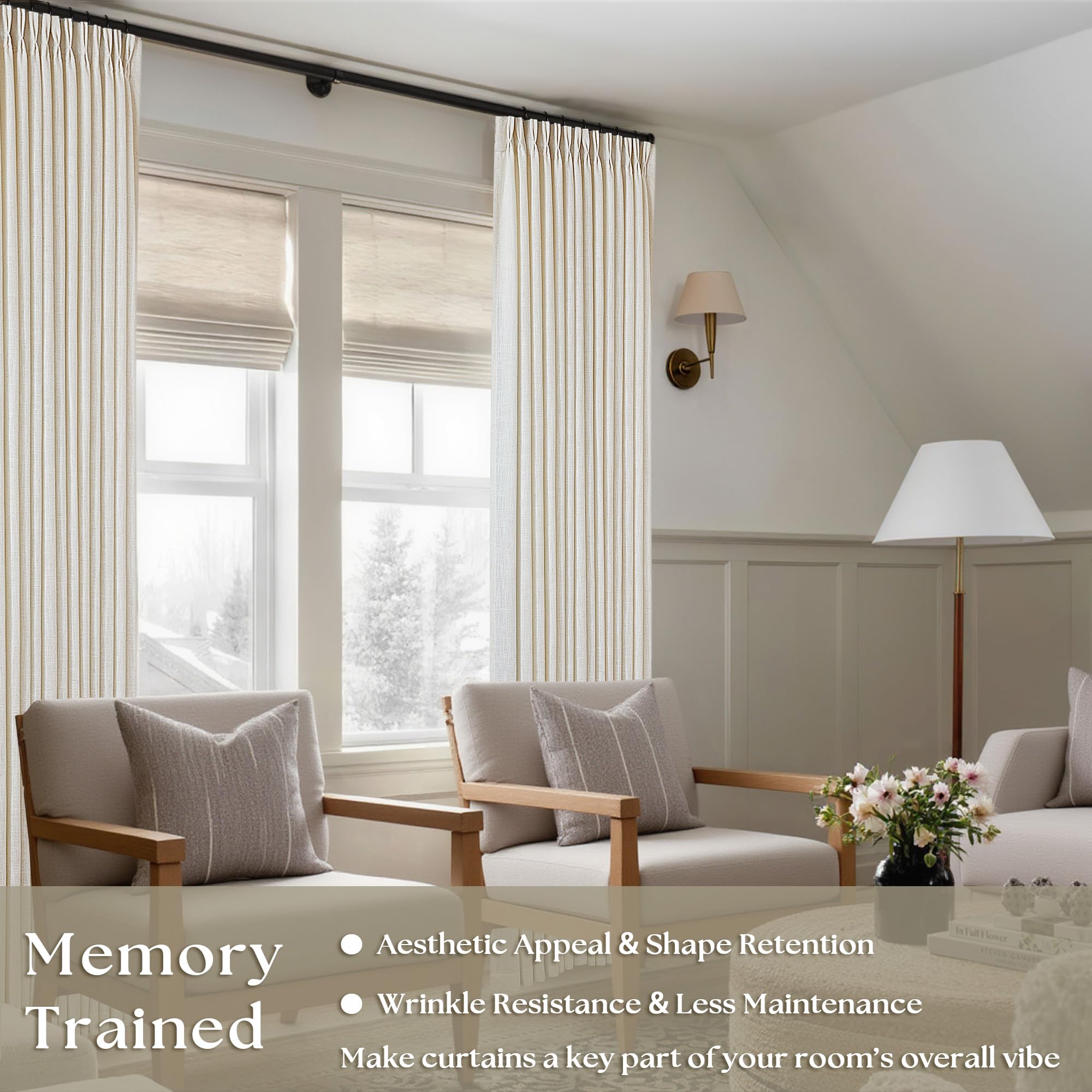 TWODRAPES gros plan sur la texture lin 400GSM montrant douceur et durabilité