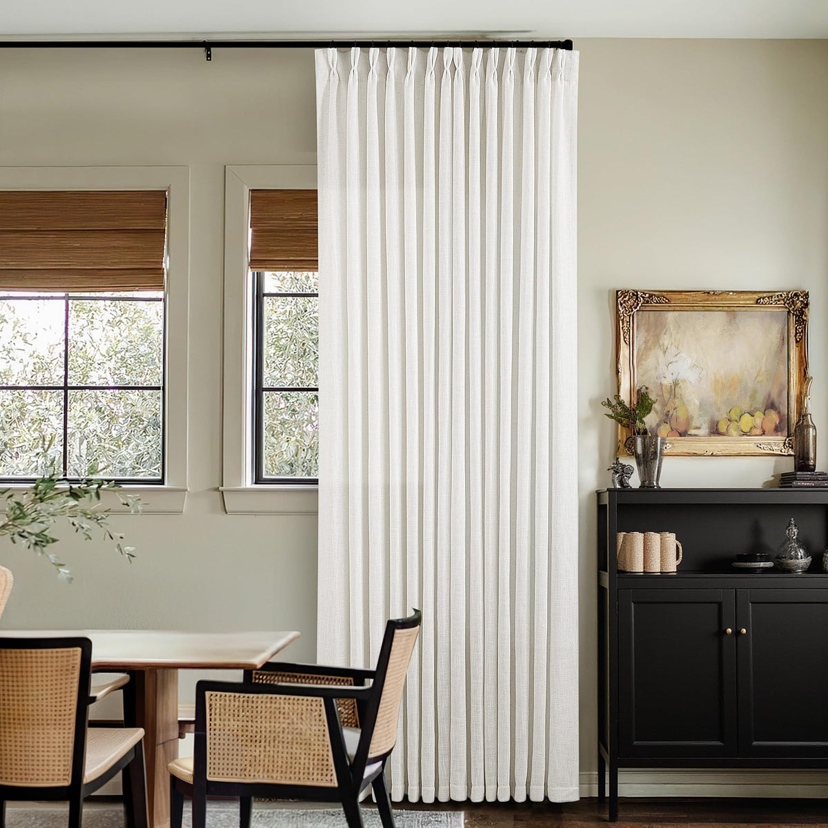 TWODRAPES panneau face avant montrant finition et tombé élégant