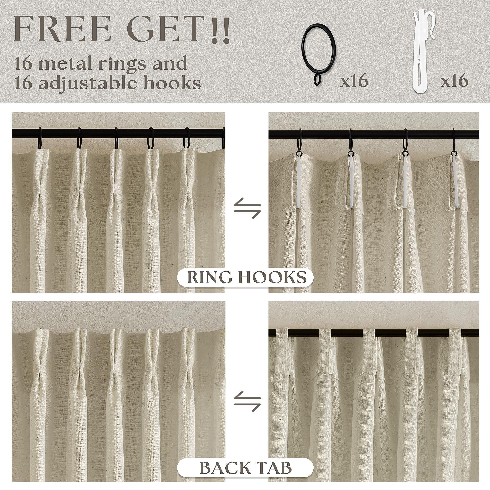 TWODRAPES vue arrière dos-cache-tringle offrant finition discrète