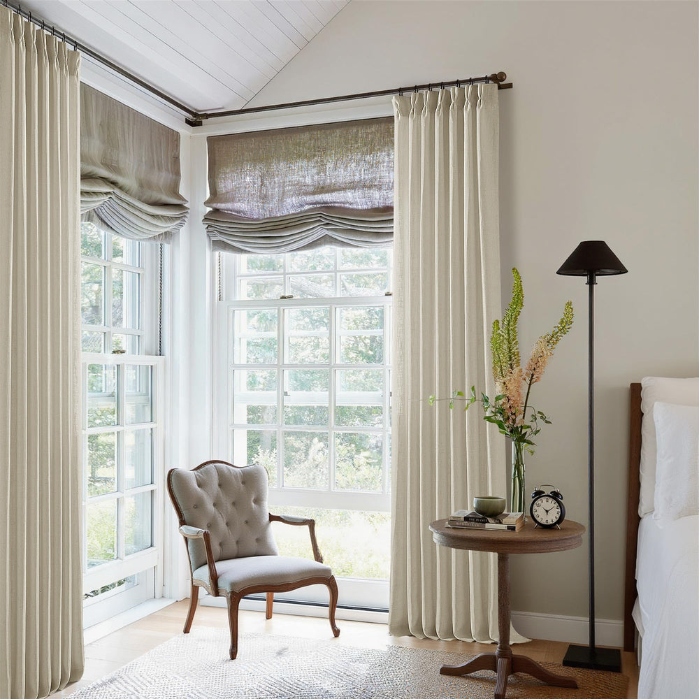 TWODRAPES paquet avec 2 panneaux et accessoires montrant contenu complet