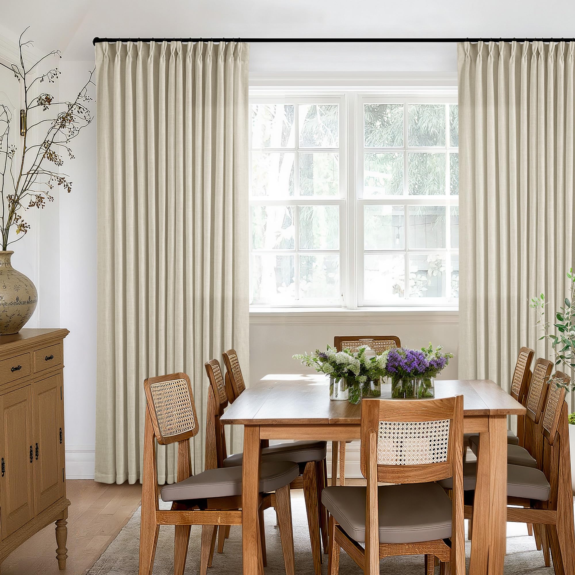 TWODRAPES rideau installé dans salon apportant ambiance chaleureuse