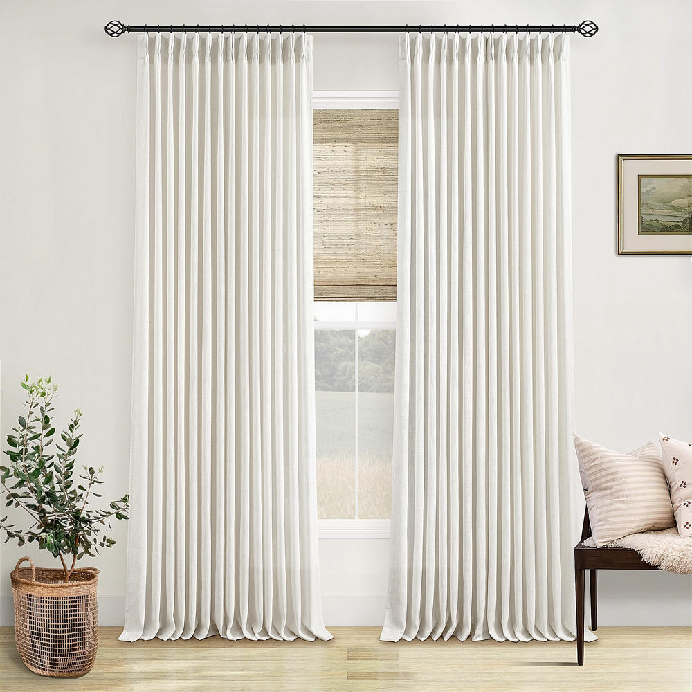 TWODRAPES rideau plissé face apportant élégance visuelle et intimité