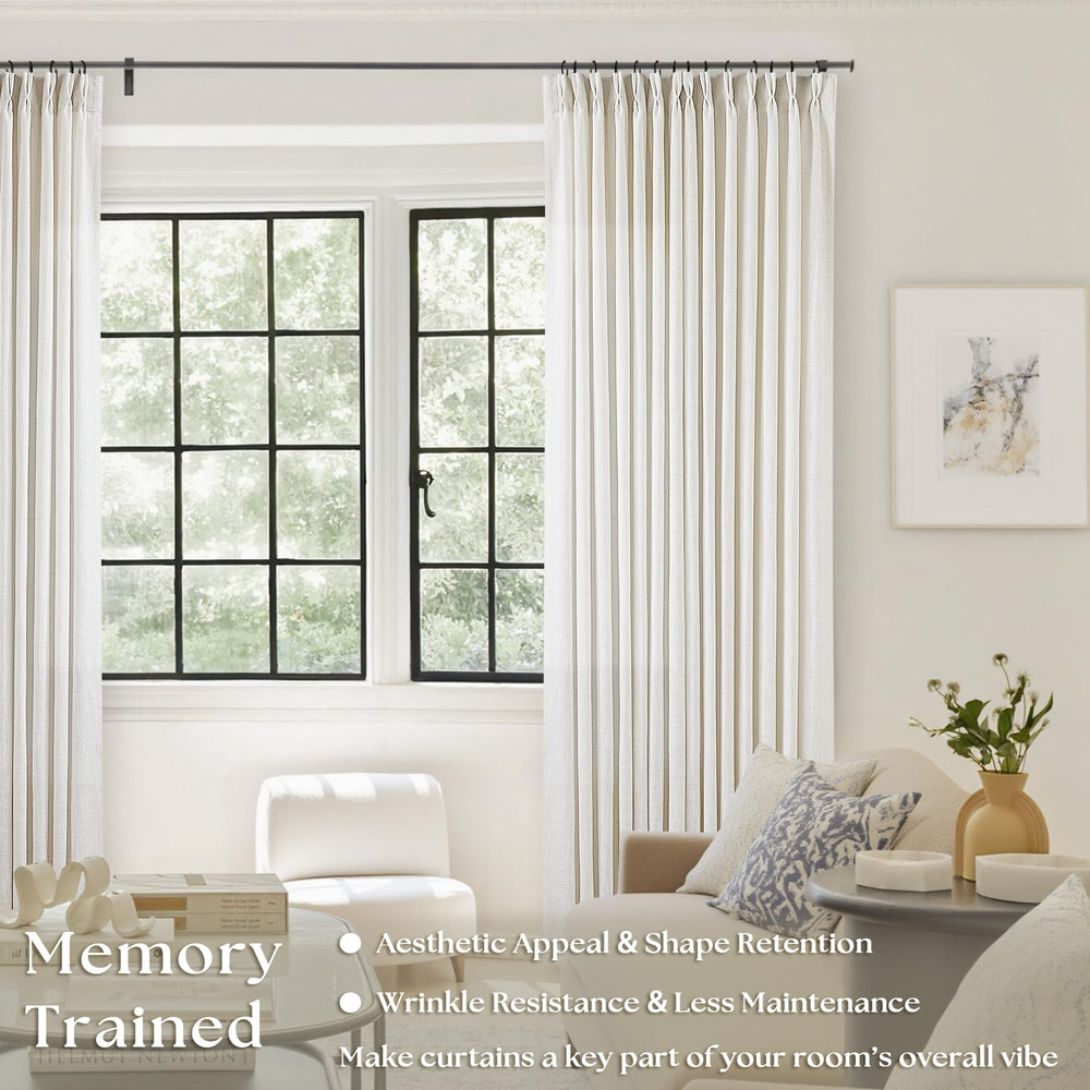 TWODRAPES gros plan texture lin montrant toucher naturel