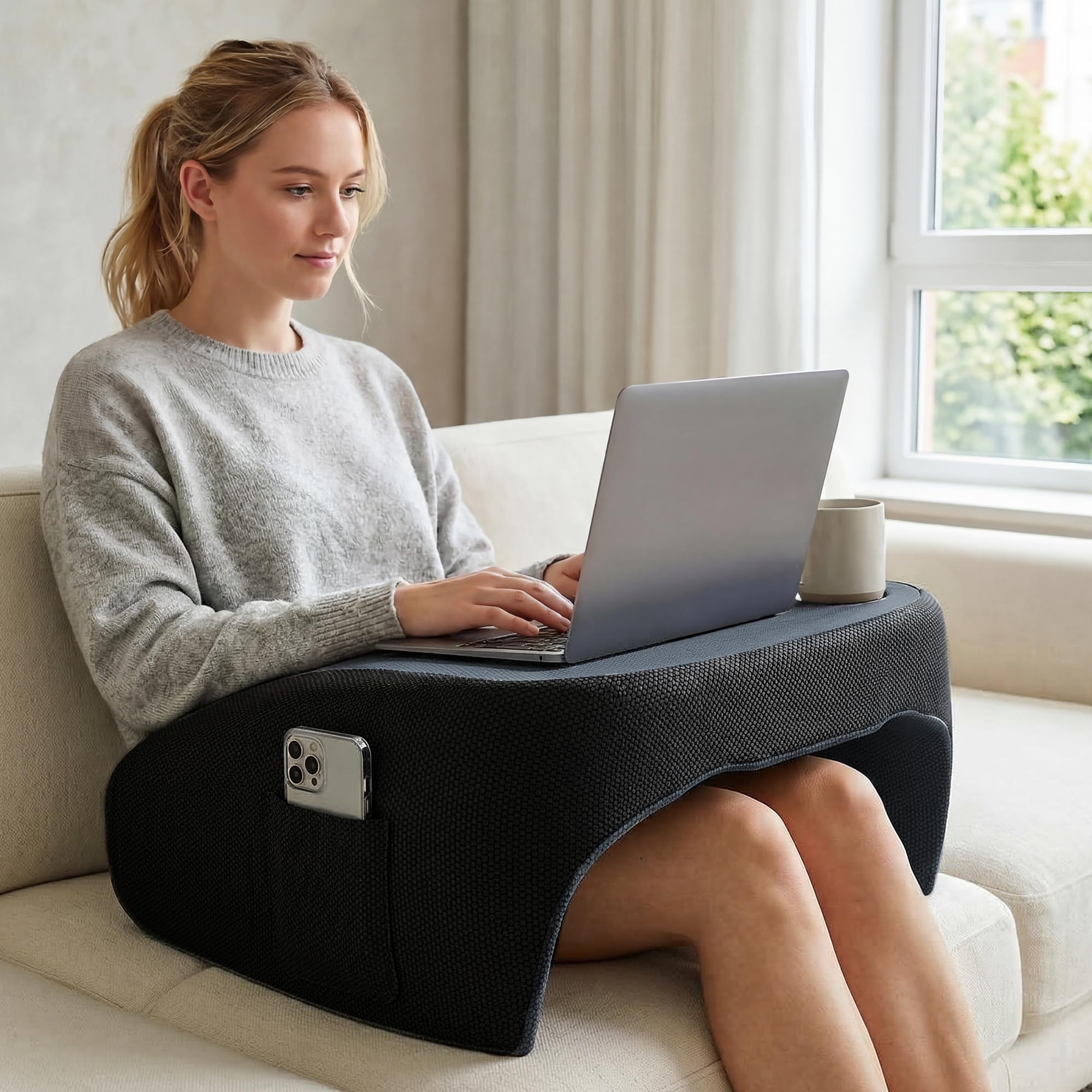 Twronvs vue avant du coussin montrant design ergonomique et confort
