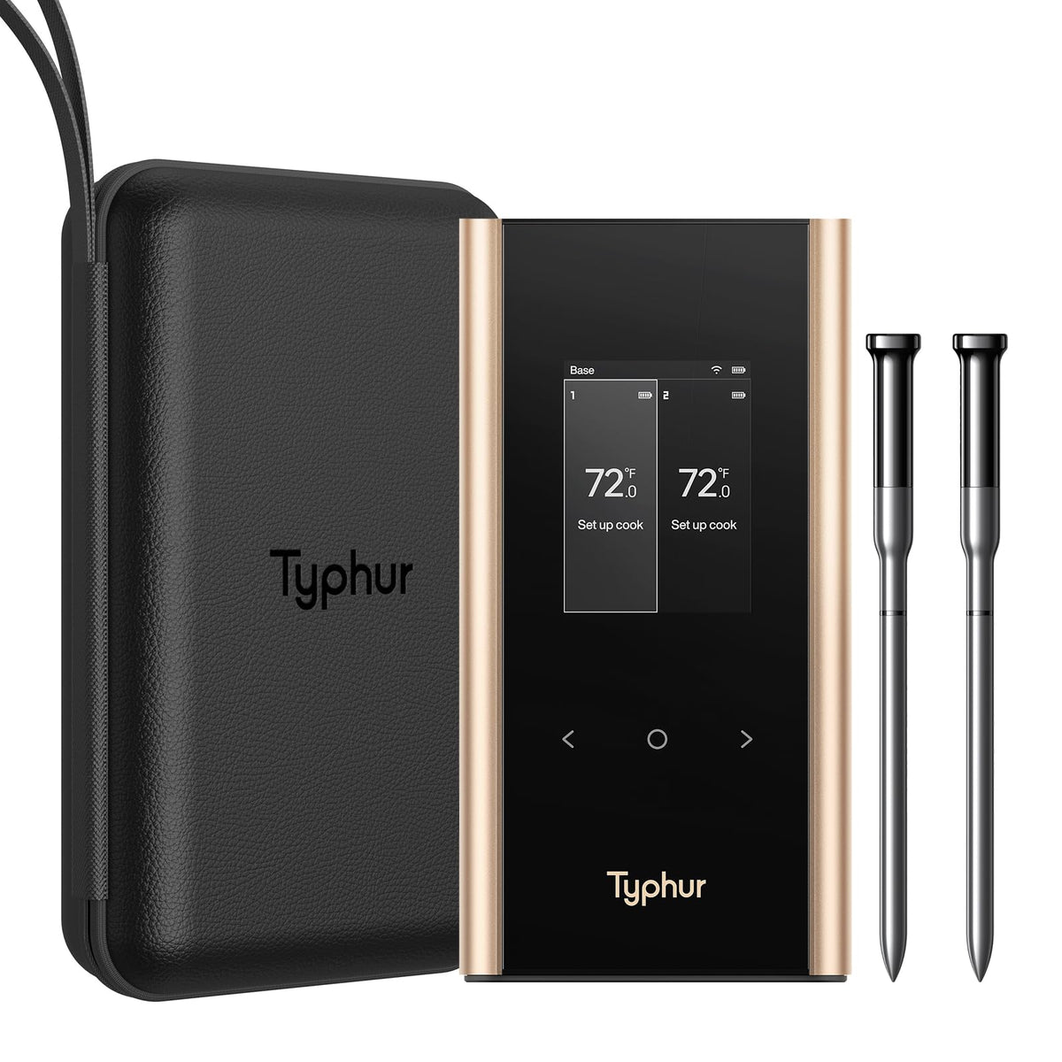 typhur face avant montrant écran et contrôles pour lecture rapide