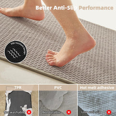 TYUU tapis U posé près des toilettes, apporte propreté et style