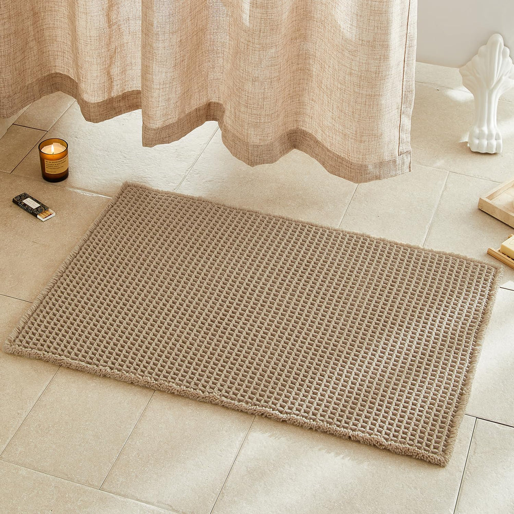 TYUU tapis face avant khaki montrant design bohème et confort