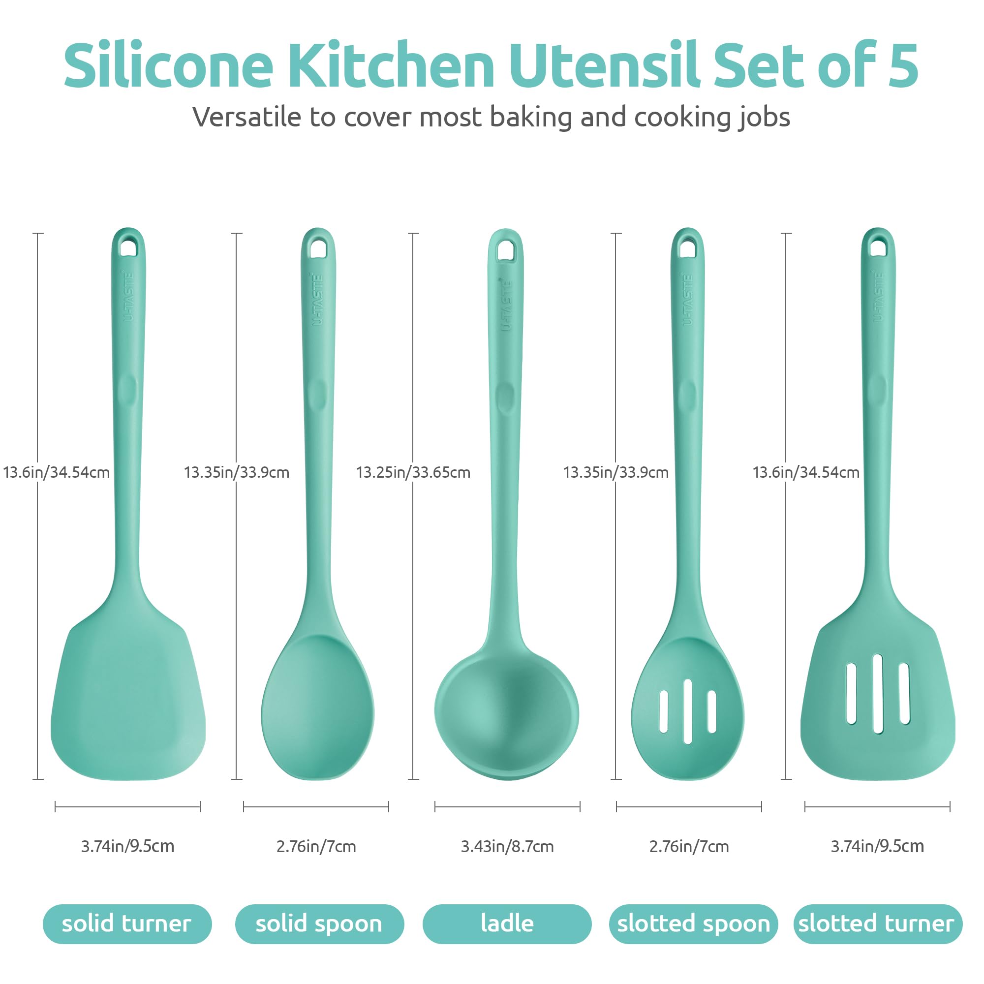 U-Taste gros plan tête spatule en silicone, protège les revêtements