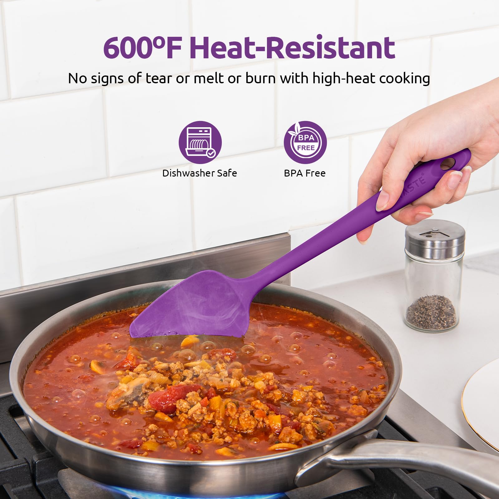 U-Taste gros plan texture silicone montrant résistance et douceur