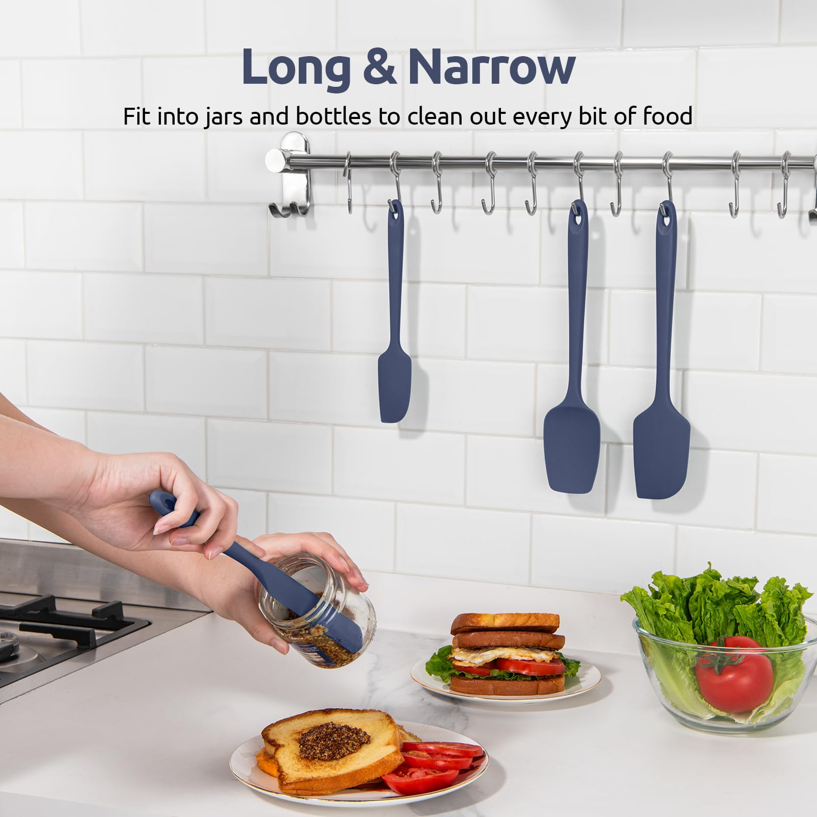 U-Taste spatules dans un panier de lave-vaisselle pour nettoyage facile