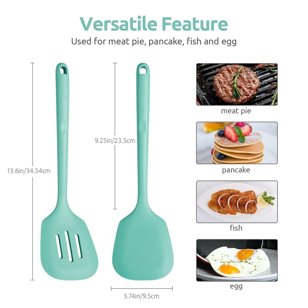 U-Taste gros plan tête large en silicone montrant l'angle qui facilite le retournement