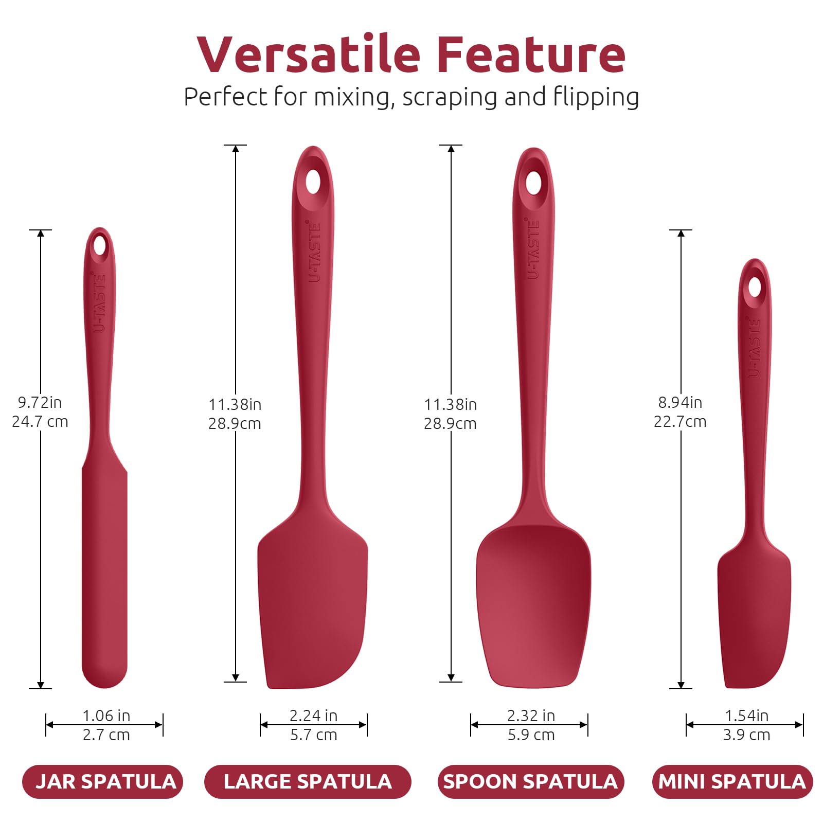 U-Taste gros plan sur silicone lisse sans BPA pour sécurité alimentaire