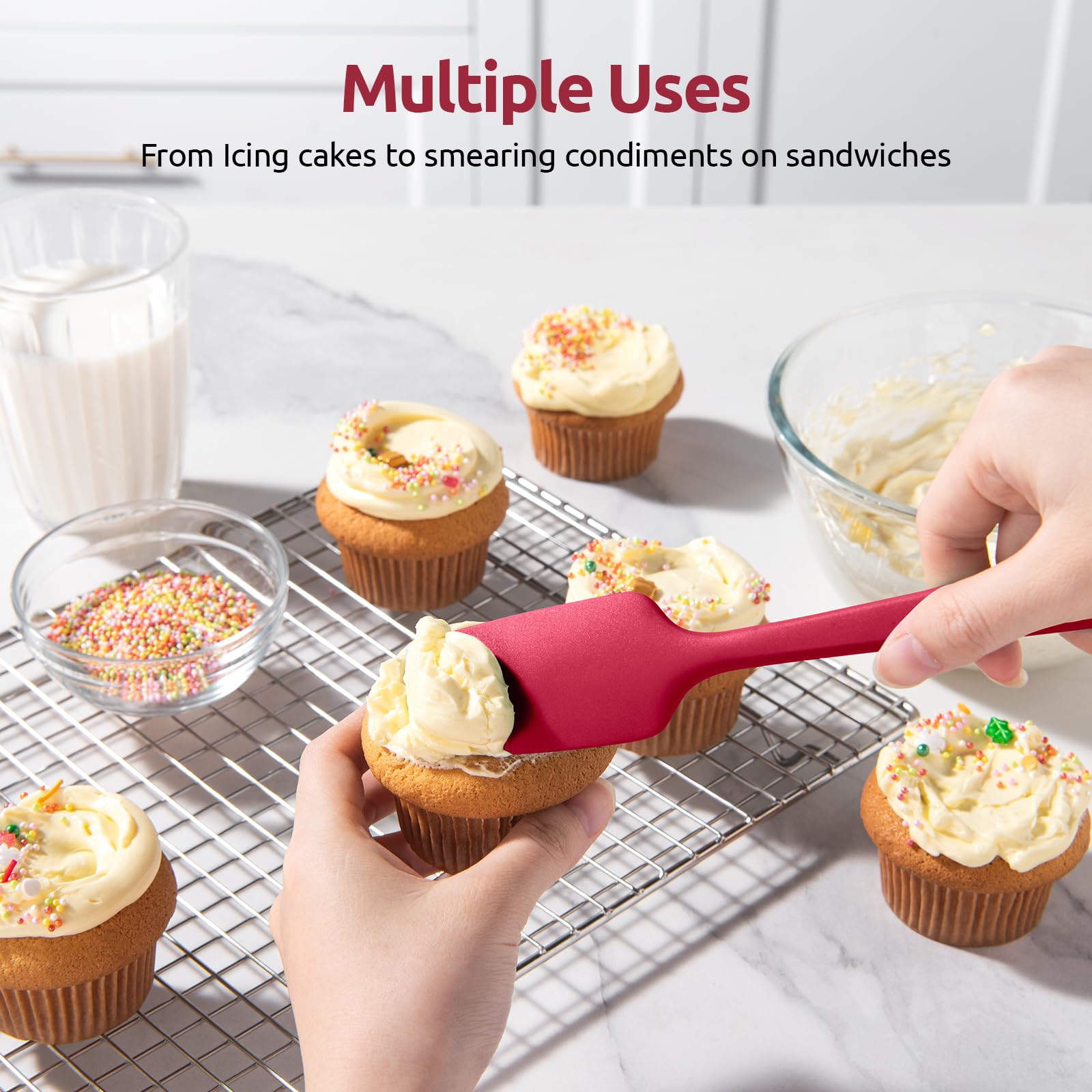 U-Taste spatules dans un lave-vaisselle montrant nettoyage facile