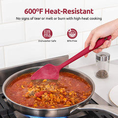 U-Taste spatule en action dans un bol montrant efficacité de mélange