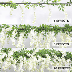 U'Artlines guirlande installée sur un arc de mariage pour effet romantique