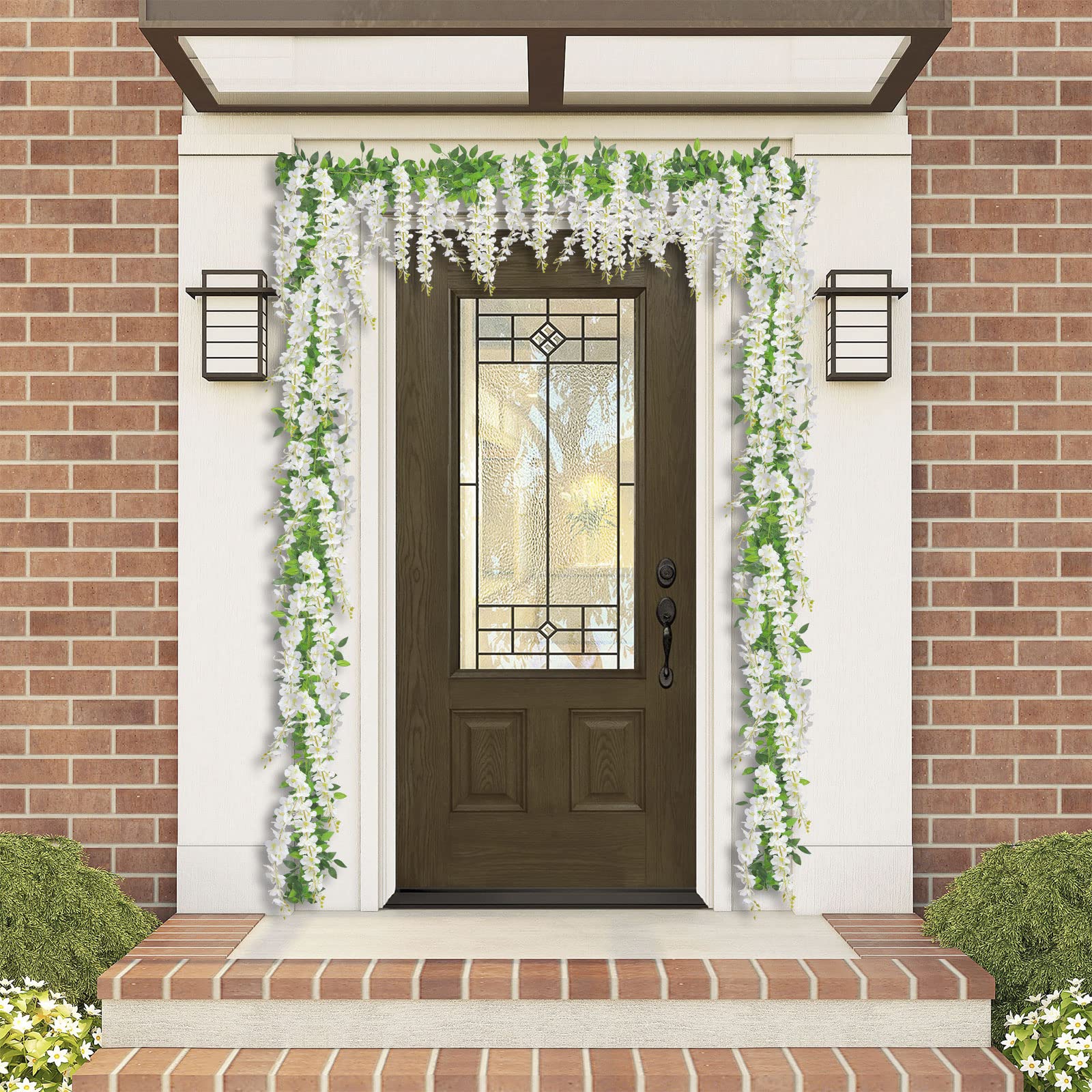 U'Artlines guirlande suspendue sur balcon créant ambiance chaleureuse