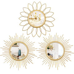 Uaussi miroir sunburst face avant, met l'accent décoratif