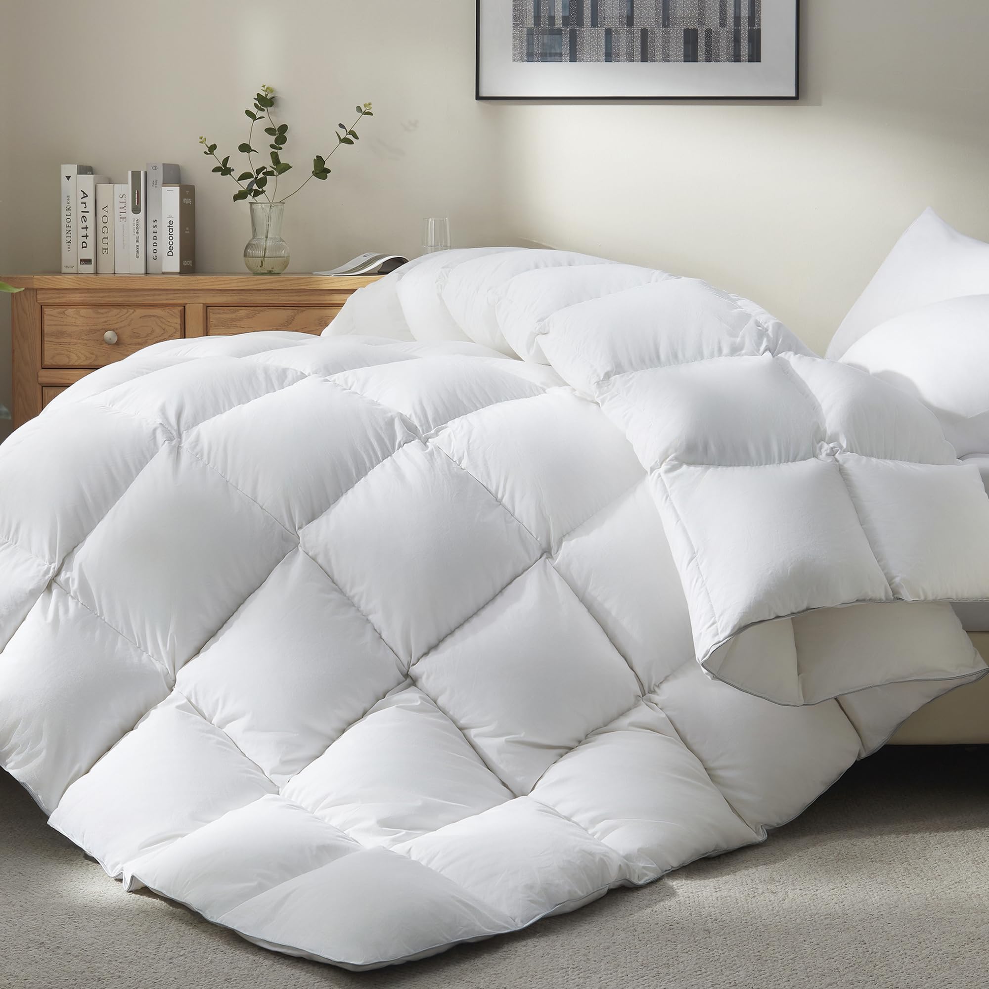 Ubauba couette vue de face montrant dimension 90x90 et confort hôtelier