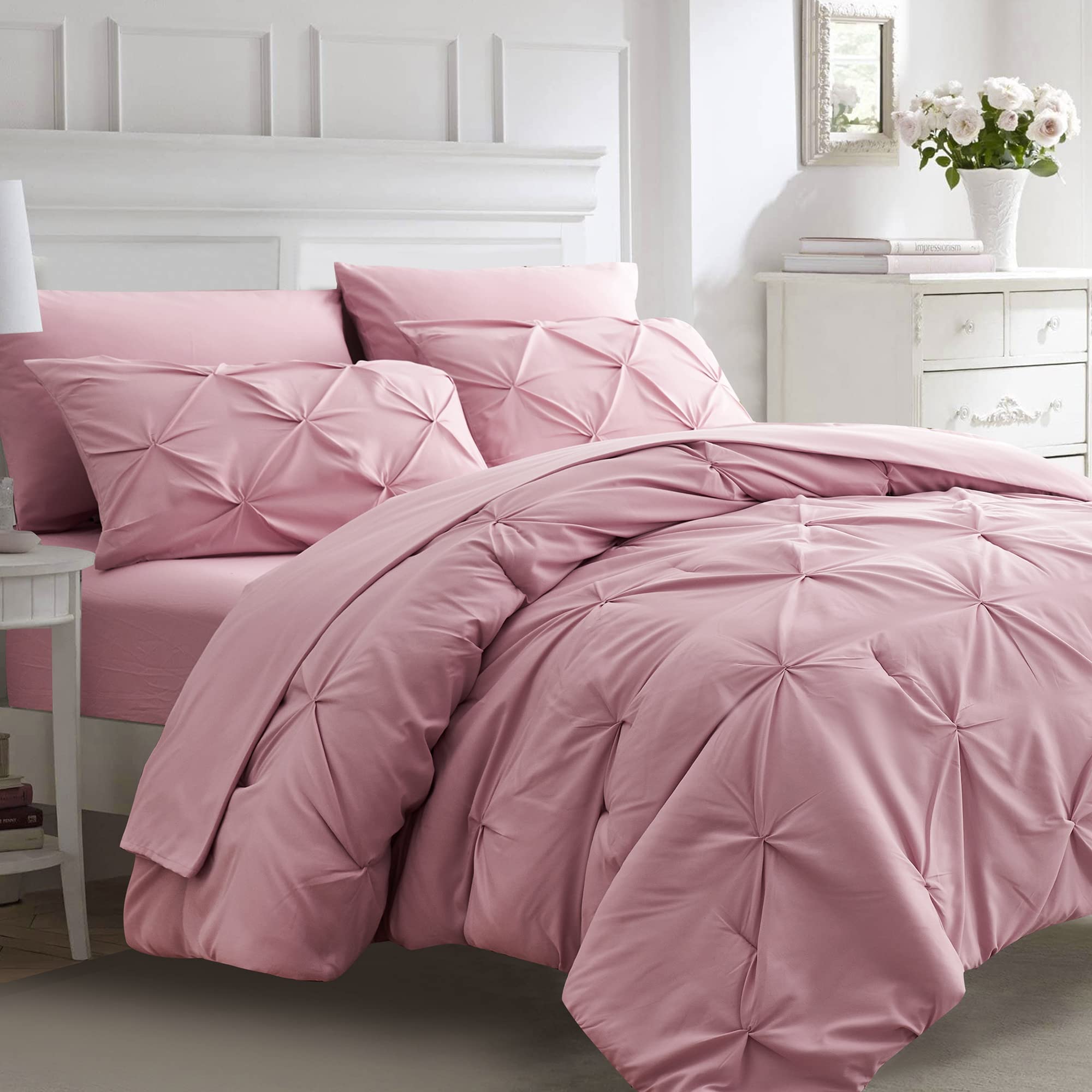 Ubauba couette face entière rose montrant confort et style