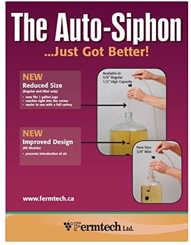 UBREW USA siphon Fermtech en gros plan, mécanisme auto-siphon fiable