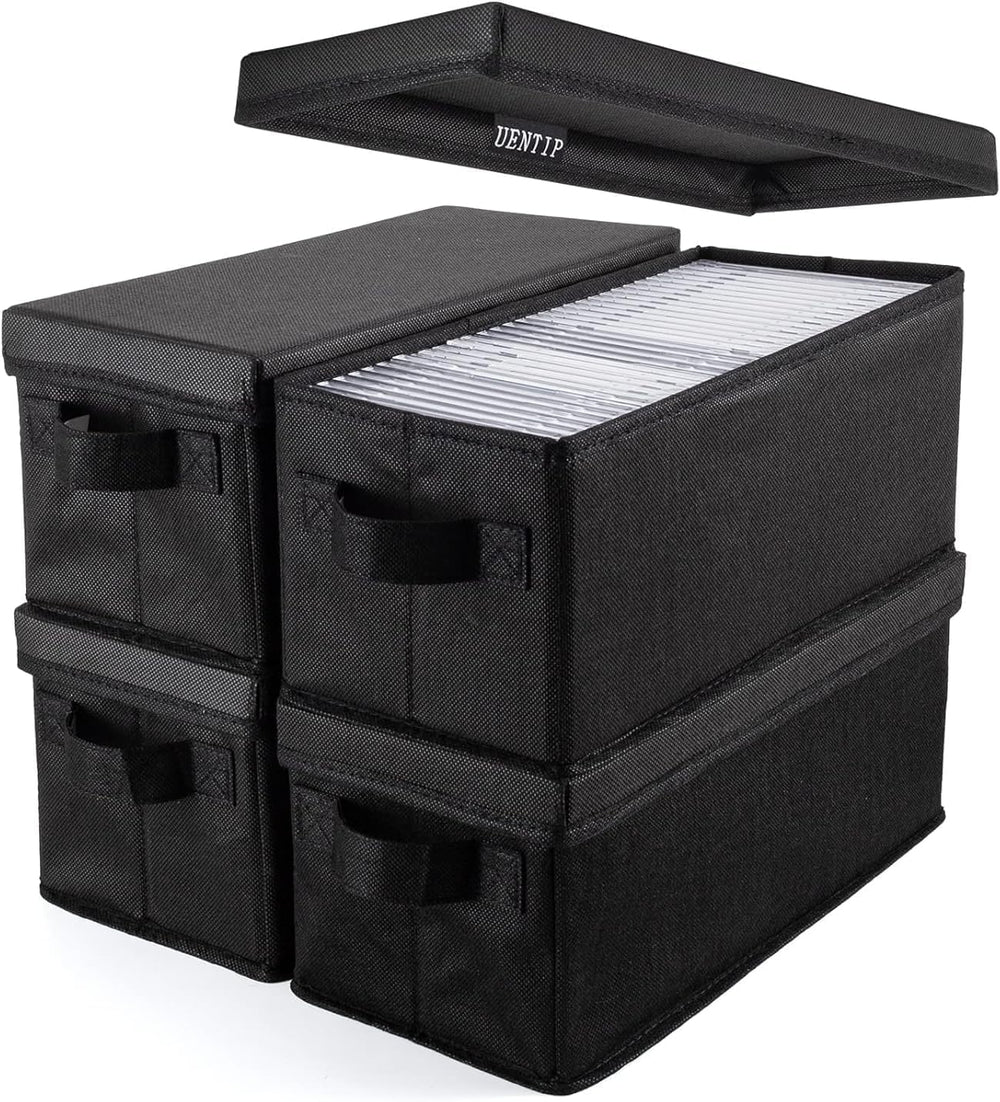UENTIP boîte CD face avant noire, protection compacte