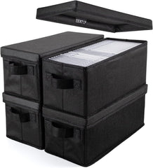 UENTIP boîte CD face avant noire, protection compacte