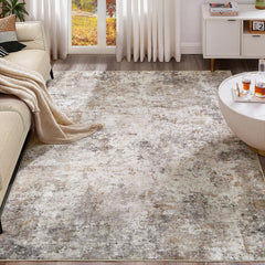 UERMEI tapis face avant montrant motif abstrait et chaleur décorative