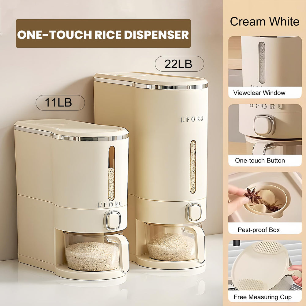 UFORU contenant rempli illustrant la capacité 13 lb