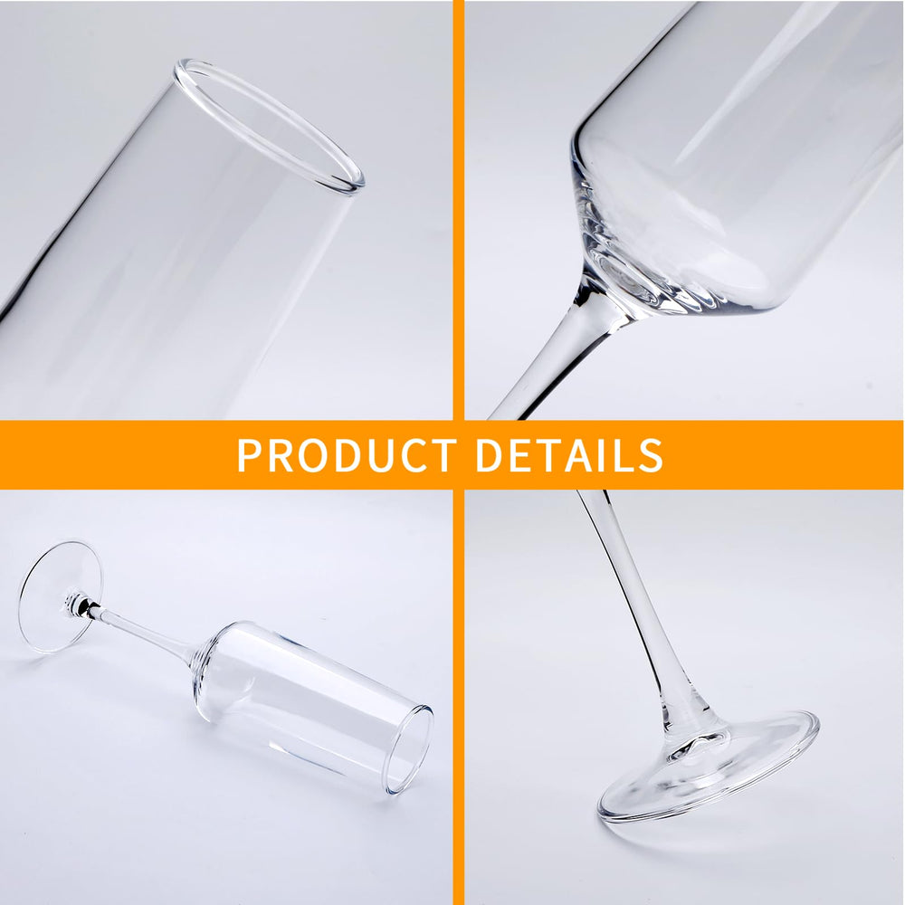 Ufrount flûte texture verre clair, transparence qui met en valeur bulles