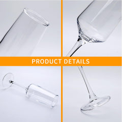 Ufrount flûte texture verre clair, transparence qui met en valeur bulles
