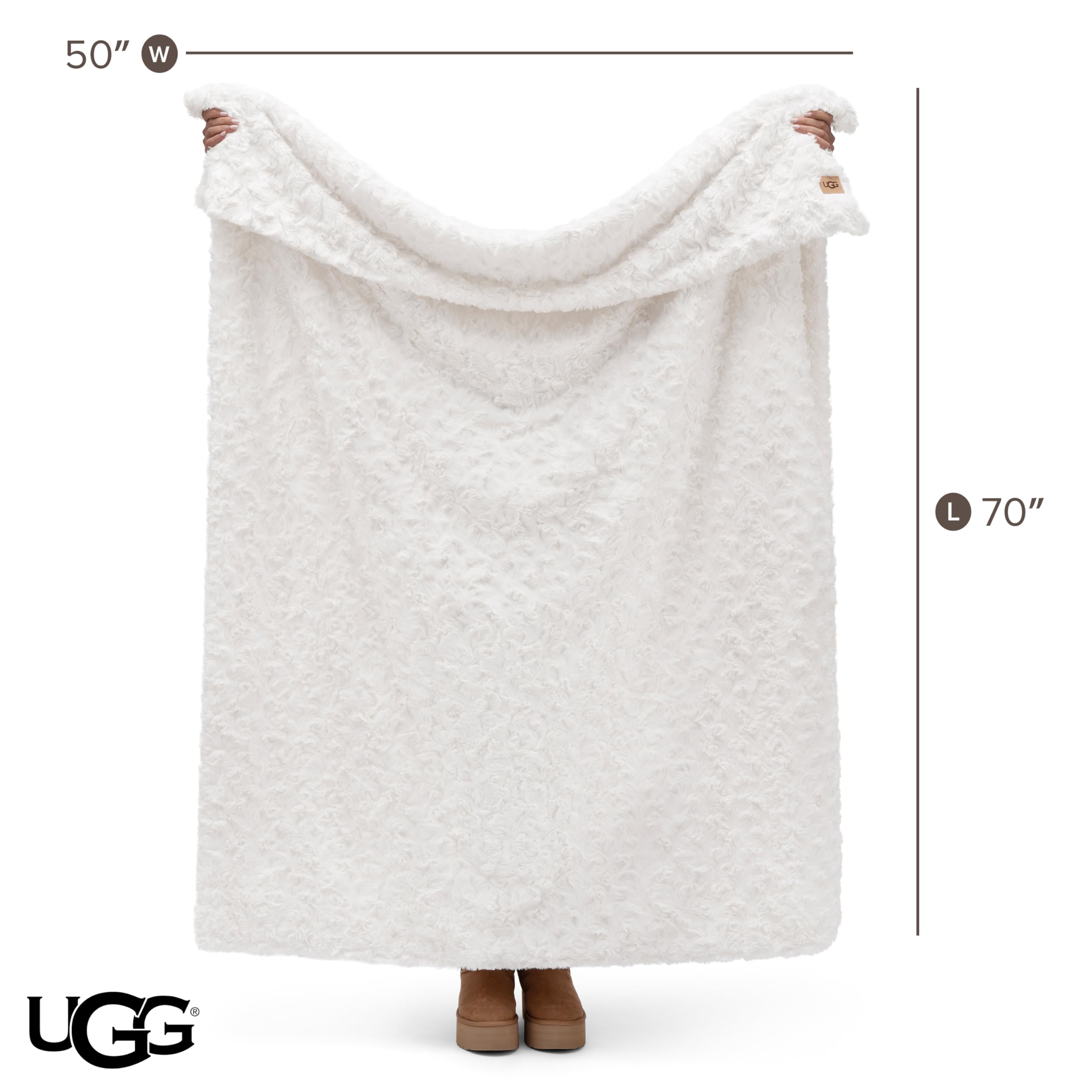 UGG Adalee emballage et étiquette avec informations OEKO-TEX et entretien