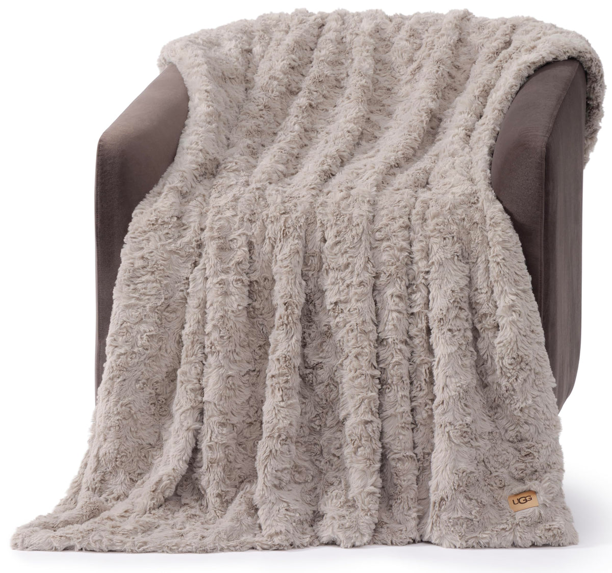 UGG Adalee face avant montrant le plaid et élégance décorative