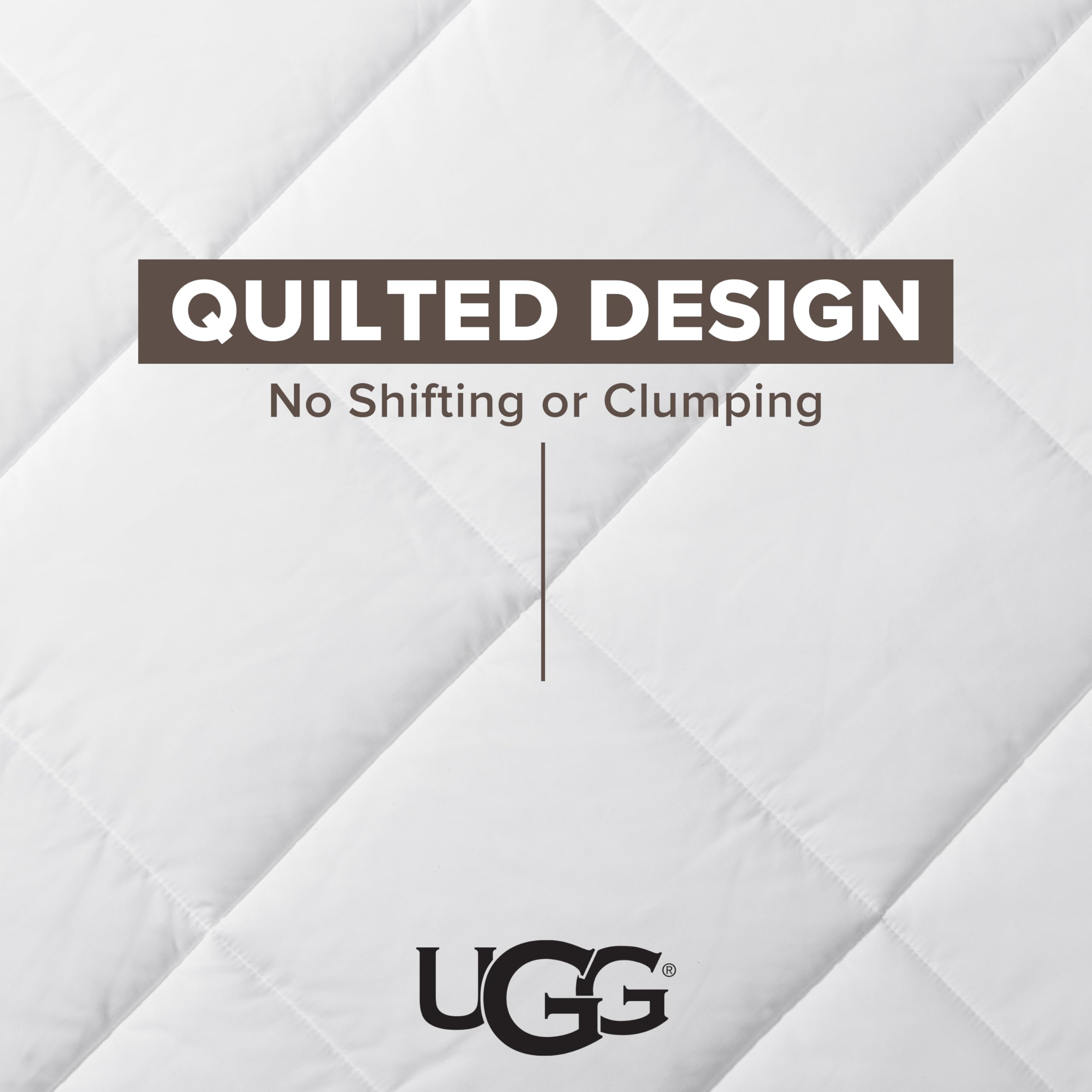 UGG couette Danielle posée sur lit décoré pour un rendu chambre élégant