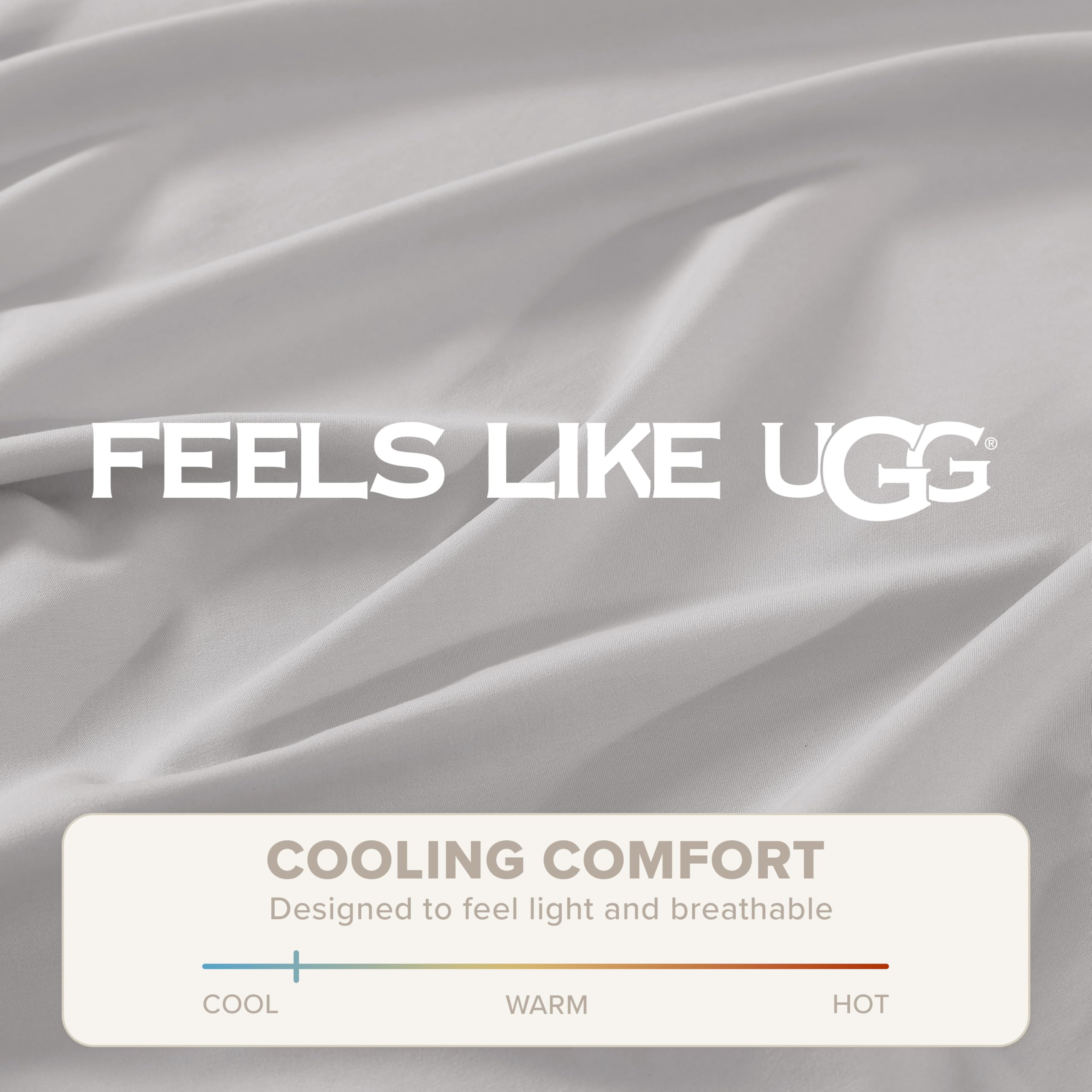 UGG Hedi draps installés dans chambre moderne soulignant ambiance rafraîchissante